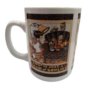 ME Ink Mary Engelbreit Life Is Just A Chair Of Bowlies Vintage Mug GUC